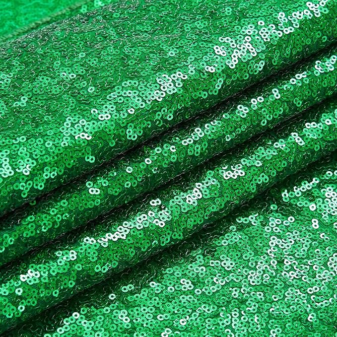 7ft x 7ft Green Sequin Backdrop Curtain Party Backdrop Curtain for Sparkly Birthday Bridal Wedding Curtain