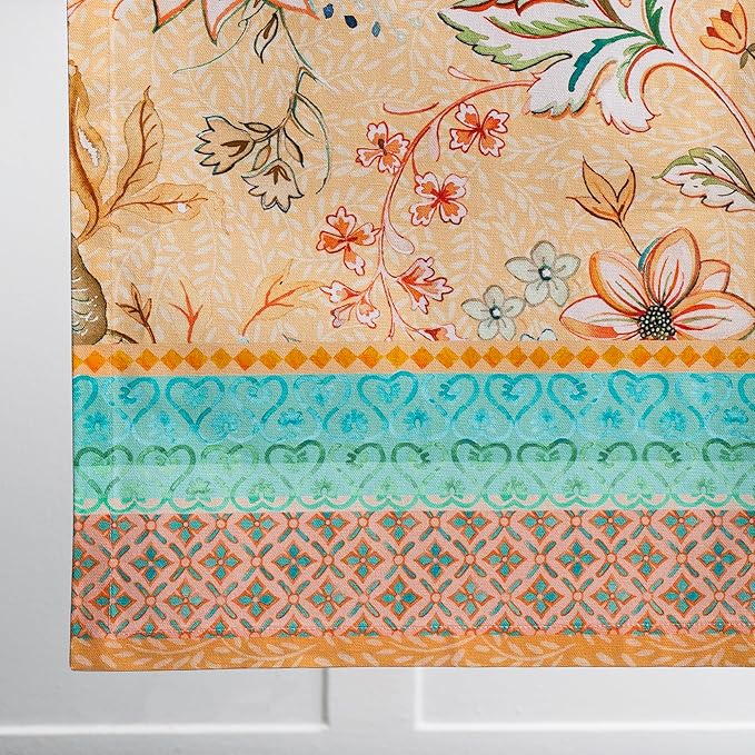 Maison d' Hermine Table Runner 100% Cotton Double Layer Table Runners 72 inches Long Decorative for Home Kitchen Dining Party Wedding Bridal Shower Spring Summer (Luxury Loft – Peach, 14.50" x 72")