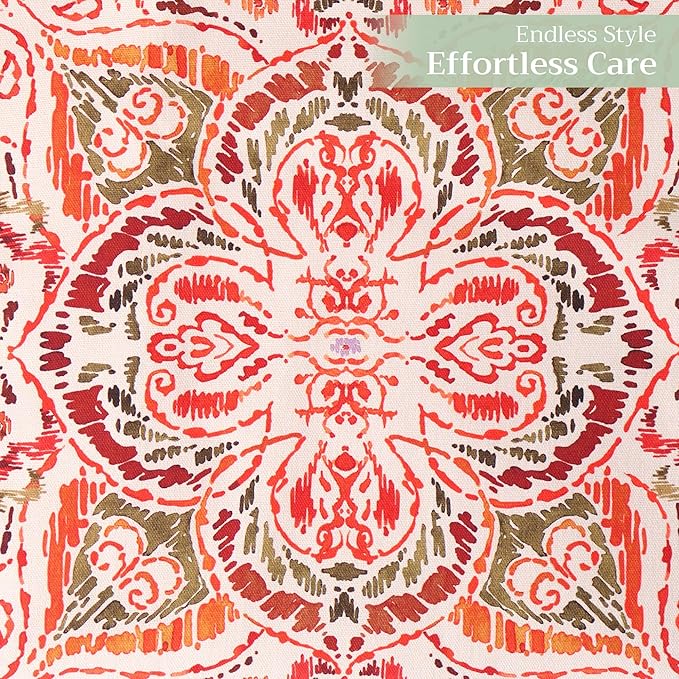 Maison d' Hermine Table Runner 100% Cotton Double Layer Table Runners 72 inches Long for Thanksgiving Christmas Decorations Home Kitchen Dining Party Wedding (Damask, 14.5" x 72")