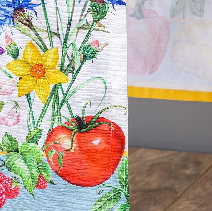 Maison d' Hermine Table Runner 100% Cotton Single Layer Table Runners 108 inches Long Decorative for Home Kitchen Dining Party Baby Shower Wedding Bridal Shower Spring Summer (Giverny, 14.50" x 108")