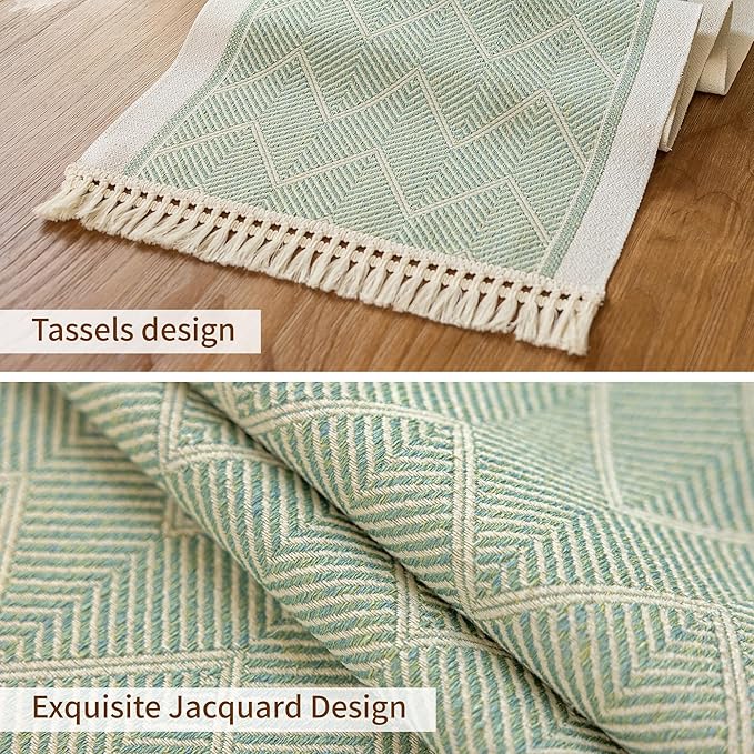 Table Runners 95 Inches,Waterproof Boho Table Runner with Tassel Fringe,Table Runner for Party Coffee Table