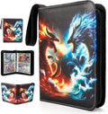 Premium Exo-Tec 4-Pocket Trading Card Binder - 400 Side Loading Pockets for TCG, Board Games & Collectibles - Durable Water-Resistant Card Album with Secure Zip Closure