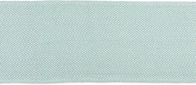 DII Woven Basic Tabletop Collection Chevron Table Runner, 15x72, Aqua