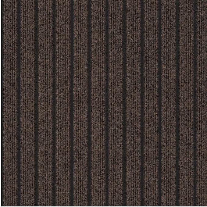 Ottomanson 2' x 5' Hallway Runner with Scraper Pile Extra Durable Non-Slip Rug Mat for Indoor & Outdoor Use - Ideal for Kitchen, Entryway, Patio & Garage - High-Traffic Carpet, Brown