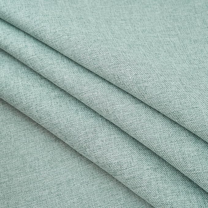 NLMUVW Sage Green Linen Tablecloth Rectangle 6ft, Rustic Textured Table Cloth Water Resistant Farmhouse Table Cover for Kitchen Dining Party Coffee, 54x78 Inch