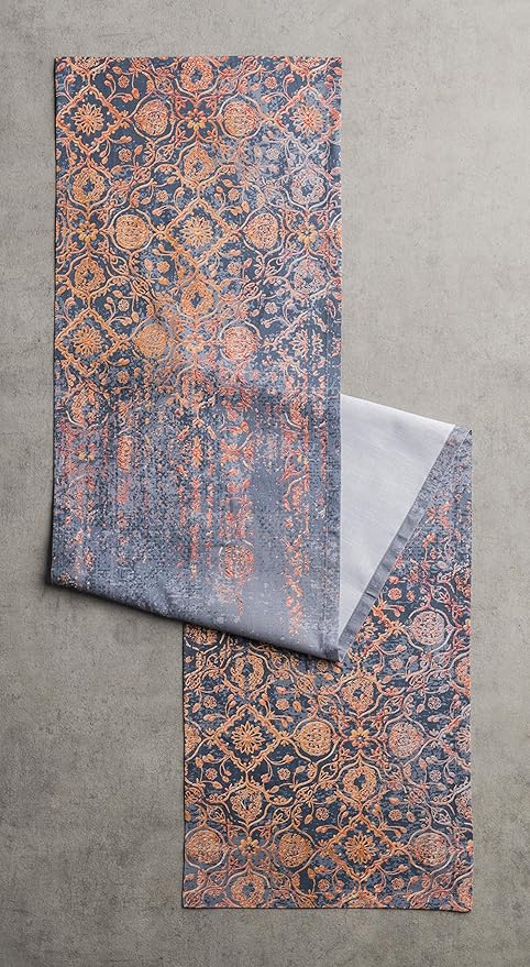 Maison d' Hermine Table Runner 100% Cotton Single Layer Table Runners 48 inches Long for Thanksgiving Christmas Decorations Home Kitchen Dining Party Wedding (Imperfection, 14.5" x 48")