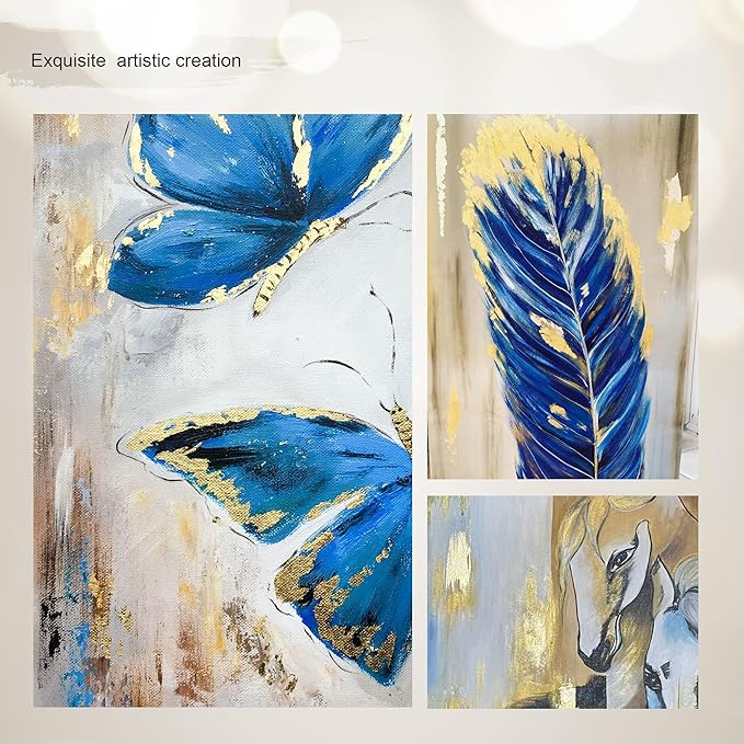 Edible Gold Leaf Sheets, 10 Sheets 1.7" 24kt Gold Foil Edible for Cake Baking, Genuine Food Gold Foil Paper for Cooking, Dessert, Gilding, Craft Art, Holiday Decoration