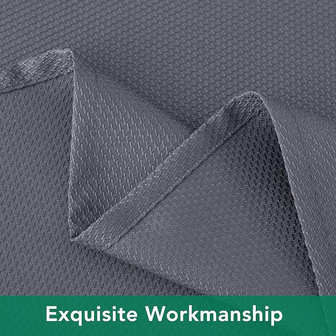 Biscaynebay Textured Fabric Square Tablecloths 70x70 Inches, Dark Grey Water Resistant Card Table Cloth Folding Table Cover for Dining, Kitchen, Wedding and Parties etc. Machine Washable
