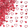 Red Love Heart Table Confetti - Valentines Day Party Foil Metallic Sequins Sprinkles Decorations, 60g