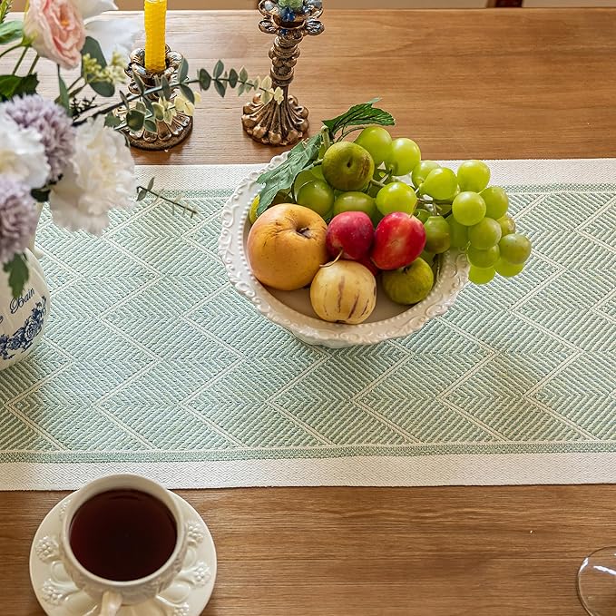 Table Runners 119 Inches,Waterproof Boho Table Runner with Tassel Fringe,Table Runner for Party Coffee Table