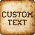Custom Sign, Custom Street Sign, 11 Font Colors, 13 Font Styles, 4 Hole Options, 22 Sizes, 24x24 Inches, Rust Free DiBound, Fade Resistant, Made in USA by My Sign Center (Vintage)