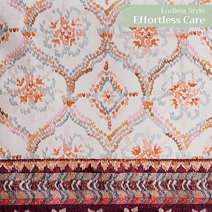 Maison d' Hermine Table Runner 100% Cotton Single Layer Table Runners 108 inches Long for Thanksgiving Christmas Decorations Home Kitchen Dining Party Wedding (Fair Isle, 14.5" x 108")