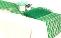 MDS Pack of 20 Wedding 12 x 108 inches Lace Table Runner for Wedding, Decorations for Birthday Parties, Banquets, Graduations, Engagements, and Runners fit Rectangle, Round Table- Green