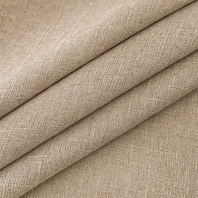 NLMUVW Linen Tablecloth for Rectangle Tables 70 Inch Burlap Textured Table Cloth Water Resistant Farmhouse Table Cover for Kitchen Dining Coffee, 54 x 70 Inch