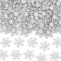 MARFOREVER Christmas Snowflake Glitter Confetti, Silver Snowflake Paper Confetti Snow Sprinkles Winter Wonderland Party Table Centerpiece for Wedding Supplies Christmas Party Decorations