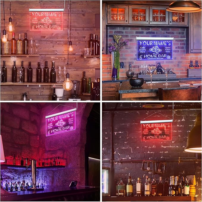 ADVPRO Personalized Your Name Custom Home Bar Beer Established Year Single Color LED Neon Sign 24 x 16 Inches st4s64-p11-tm-b