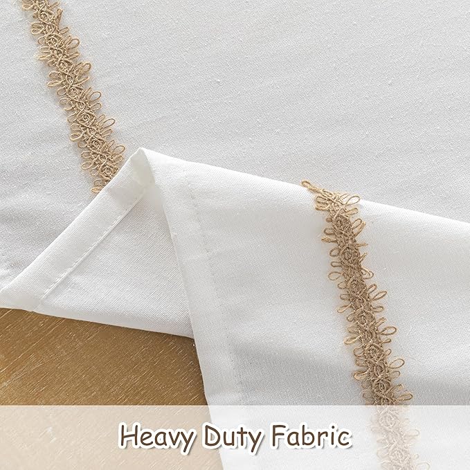 MYSKY HOME Table Cloth for Rectangular, Waterproof Tablecloth, Soft Cotton Indoor/Outdoor Tablecloths, Wrinkle Free Table Cloth Heavy Duty Rectangle Table Cloths for Parties & Dining Use, 55"X70"