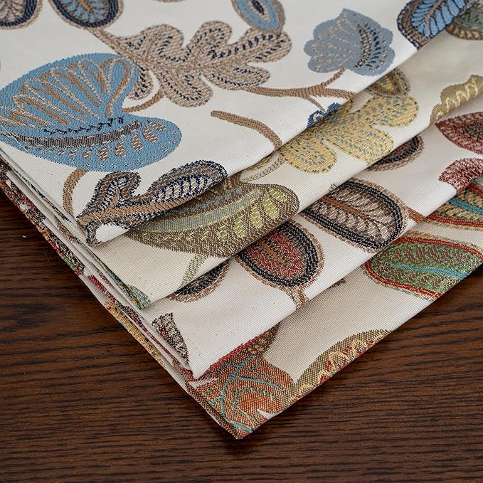Mika Home Tropical Leaf Table Runner for Home Decor 13X90 Inches Green Brown Seasonal Dining Table Decoration for Home