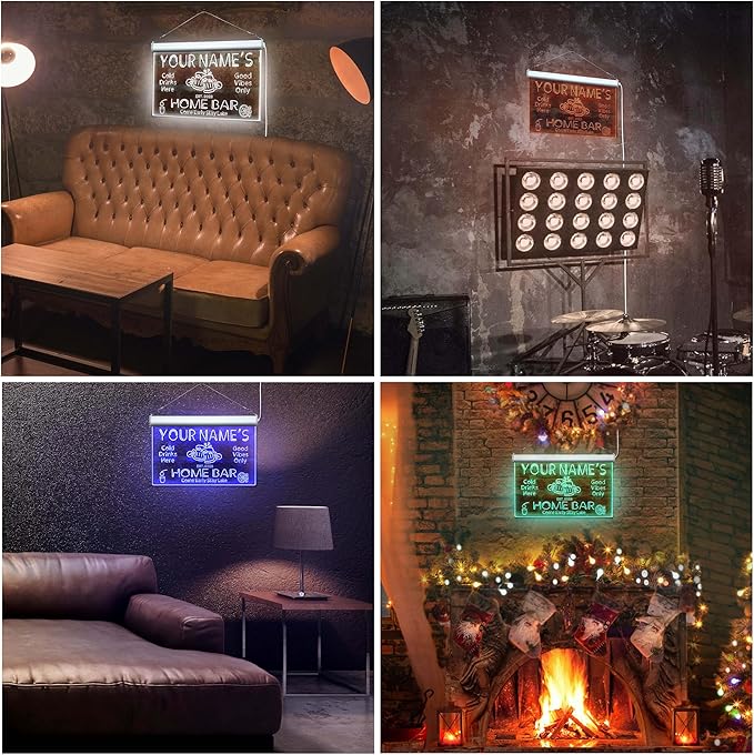 ADVPRO Personalized Your Name Custom Home Bar Beer Established Year Single Color LED Neon Sign 24 x 16 Inches st4s64-p11-tm-o