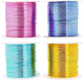 Mandala Crafts 18 Gauge Anodized Aluminum Craft Wire for Jewelry Making - 400 FT Colored Flexible Pastel Wire - Bendable for Bonsai Armature Crafting Sculpting