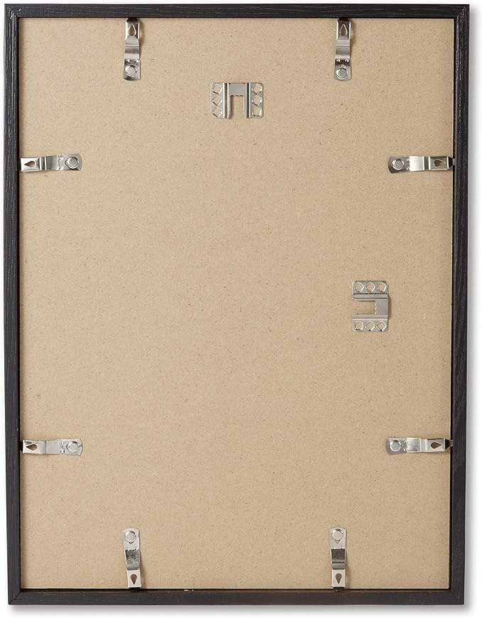 Opposite Wall - 22x28 in - Black Solid Oak Wood Picture Frame - Lightweight, Versatile & Shatterproof - Wall Hanging Poster or Photo Frame - Wall Decor for Office, Gallery & Home
