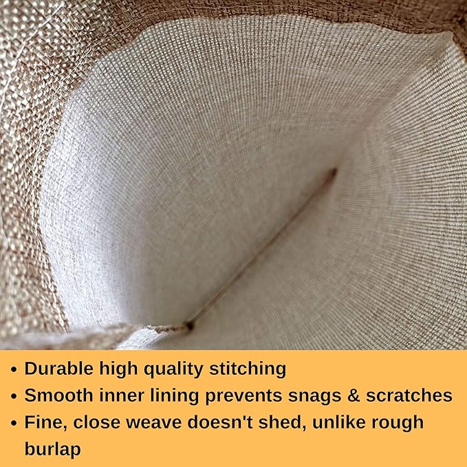Supply Friend 50 Small Burlap Bags with Drawstring, 4x6 Inch Rustic Gift Bag Bulk Pack for Birthday, Wedding, Party Favors, Advent, Christmas, Holiday Gift Wrap, Jewelry and Treat Pouches