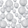 150 Pieces Vase Filler Faux Pearls Vase Makeup Beads No Hole Gloss Bead Mixed Sizes Round Pearl for Home Party Wedding Decor, 8/14/20 mm(Glitter Silver)