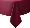 Biscaynebay Textured Fabric Christmas Rectangle Table Cloth 70x120 Inch, Burgundy Water Resistant Tablecloths for Dining, Kitchen, Wedding, Parties etc. Machine Washable