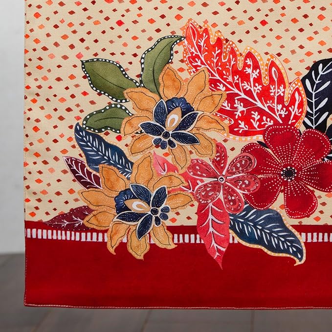Maison d' Hermine Table Runner 100% Cotton Single Layer Table Runners 108 inches Long for Thanksgiving Christmas Decorations Home Kitchen Dining Party Wedding (Kalahari, 14.5" x 108")