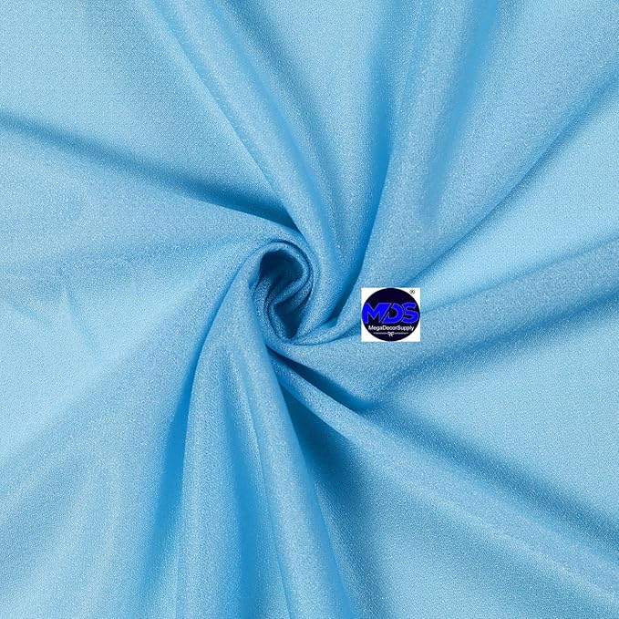 MDS 20 Pack 10ft Chiffon Table Runner 29 x 120 Inches Sheer Wedding Runner Romantic Rustic Table Runner for Wedding Decorations, Birthday Parties, Bridal Shower Party Arch Decor -Turquoise