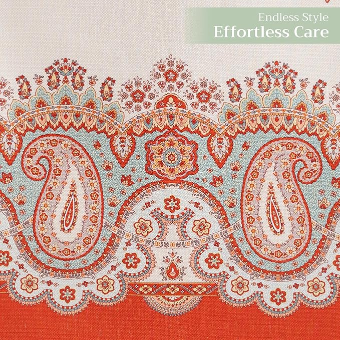 Maison d' Hermine Table Runner 100% Cotton Double Layer Table Runners 72 inches Long Decorative for Home Kitchen Dining Party Baby Shower Wedding Bridal Shower (Cachemire, 14.50" x 72")
