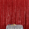 Poise3EHome 8FT x 8FT Sequin Photography Backdrop Curtain for Party Decoration, Red