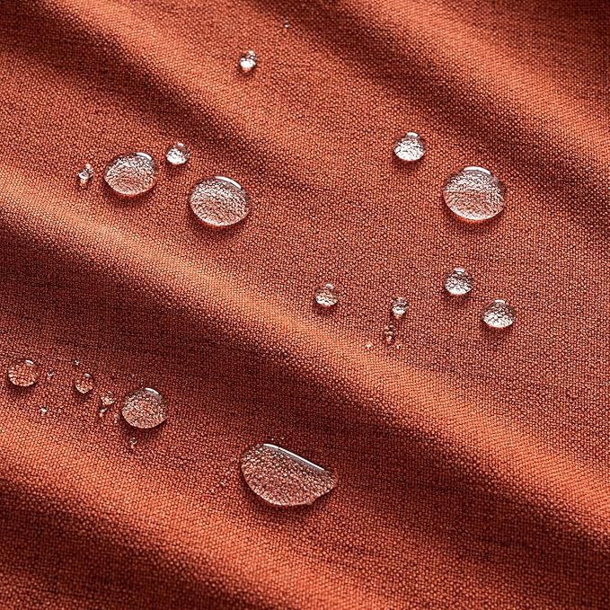MIULEE Burnt Orange Linen Tablecloth 60x84 Inch Rectangle Table Cloth Waterproof,Stain Resistant & Wrinkle Resistant for Dining Party Wedding