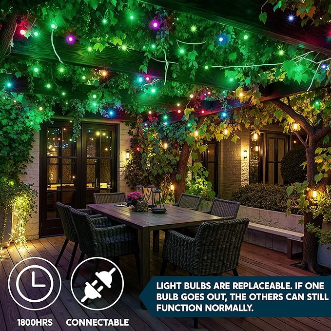 Joiedomi Christmas String Lights Indoor,100 Count Mini Green Light,21.4 FT Lighting Decor for Patio Dorm Classroom Bedroom Holiday Wedding Party Garland Birthday Festival,White Wire