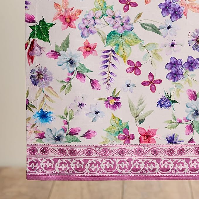 Maison d' Hermine Table Runner 100% Cotton Single Layer Table Runners 108 inches Long Decorative for Home Kitchen Dining Party Baby Shower Wedding Bridal Shower Spring Summer (Chardon, 14.50" x 108")
