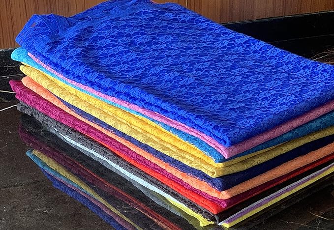 MDS Pack of 15 Wedding 12 x 108 inches Lace Table Runner for Wedding, Decorations for Birthday Parties, Banquets, Graduations, Engagements, and Runners fit Rectangle, Round Table- Dark Teal