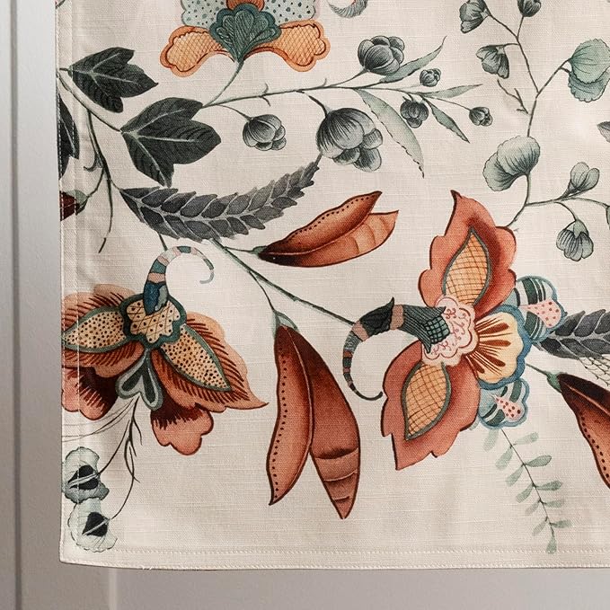 Maison d' Hermine Table Runner 100% Cotton Double Layer Table Runners 72 inches Long for Thanksgiving Christmas Decorations Home Kitchen Dining Party Wedding (Dalida, 14.5" x 72")