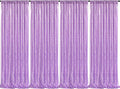 Lavender Sequin Backdrop Drapes 4 Panels 2FTx8FT Glitter Backdrop Curtains for Wedding Party Stage Decorations