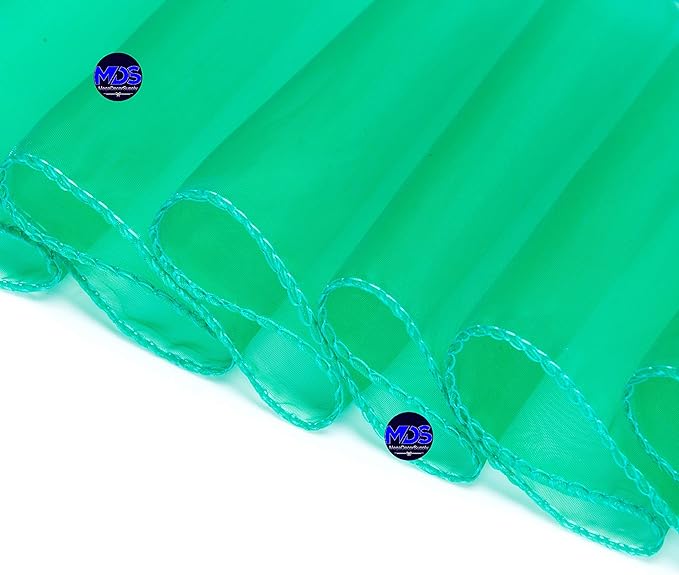 MDS Pack of 200 PCS Organza Chair Sashes Wider Dining Chair Bows Ribbon Tie Back for Wedding Party Birthday Bridal Shower Reception Event Banquet Home Chair Cover Decoration - Green