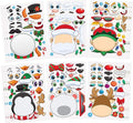 JOYIN 24 Pcs Christmas Make-a-face Stickers, Make Your Own Characters Mix and Match Sticker Sheets with Christmas Elf, Santa Santa, Snowman, Penguin, and Polar Bear Kids Party Favor Supplies Craft