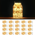 MUMUXI 20 Pack 3.3ft Fairy String Lights Battery Operated, Mini LEDs for Party Wedding Centerpiece Decorations, Crafts, Mason Jar Firefly Lights, Warm White