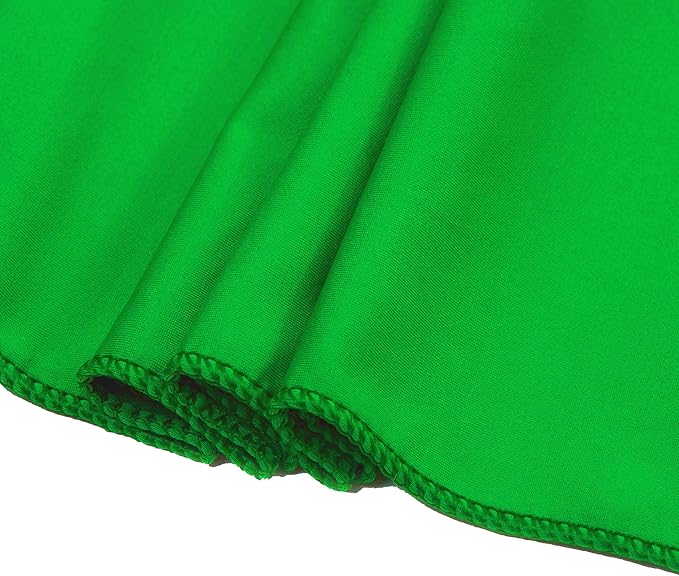 VDS Pack of 250 PCS | Light Green | Spandex Chair Sashes Bows Without Buckle | Stretch Elastic Banquet Universal Folding Chair Band Tie with for Wedding Party Conference Celebration Event Decoration