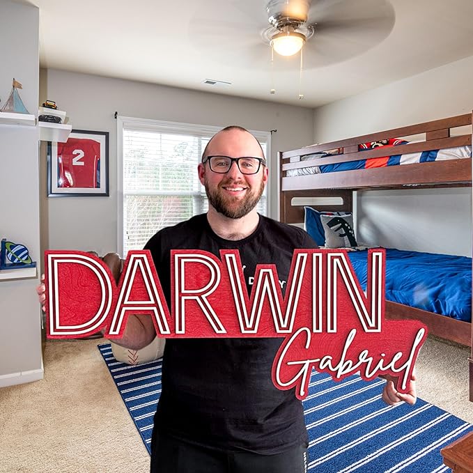 Custom Wooden Name Sign - Baby Name Sign - Nursery Name Sign - Personalized Name Sign - Family Name Sign - Last Name Signs For Home - Wedding Birthday Event Play Room