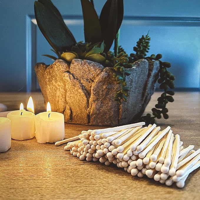 2" Choose Your Colors Safety Matches | Set of 100+ Bulk Artisan Matchsticks with Striker Stickers by Thankful Greetings | Select a Color - 100+ Matches | Custom for Your Home Decor, Gifts, & Events
