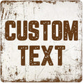 Custom Sign, Custom Street Sign, 11 Font Colors, 13 Font Styles, 4 Hole Options, 22 Sizes, 18x18 Inches, Rust Free DiBound, Fade Resistant, Made in USA by My Sign Center (Rustic)