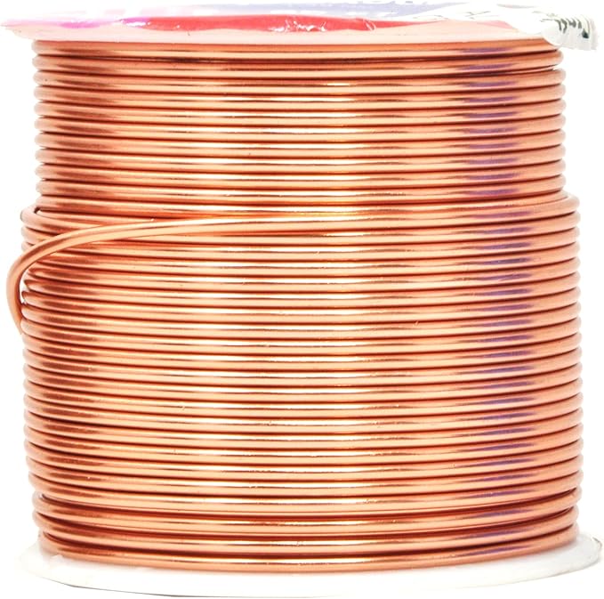 Mandala Crafts 16 Gauge Anodized Aluminum Craft Wire for Jewelry Making – 390 FT Colored Flexible Silver Copper True Blue Brown Red Kelly Green Wire - Bendable for Bonsai Armature Crafting Sculpting