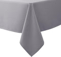 Biscaynebay Textured Fabric Tablecloths 70x108 Inches Rectangular, Silver Grey Water Resistant Spill Proof Tablecloths for Dining, Kitchen, Wedding and Parties, Machine Washable
