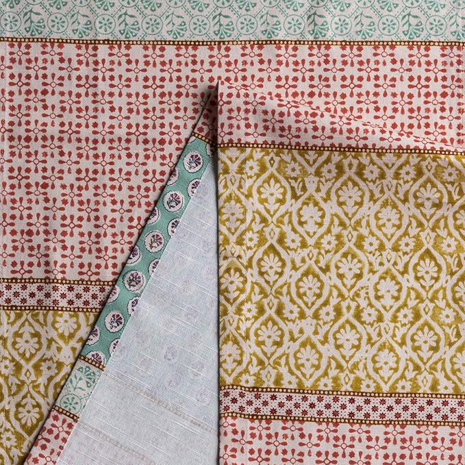 Maison d' Hermine Table Runner 100% Cotton Single Layer Table Runners 72 inches Long Decorative for Home Kitchen Dining Party Baby Shower Wedding Bridal Shower Spring Summer (Provence, 14.50" x 72")