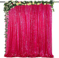 ShiDianYi 4FTX6FT-Fuchsia-SEQUIN Photo Backdrop, Wedding Photo Booth,Photography Background (Fuchsia)