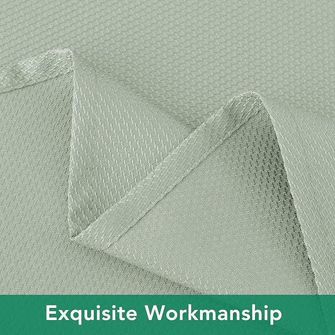 Biscaynebay Tablecloth for Rectangle Tables-60x108 Inch Sage Outdoor Picnic Table Cover-Rectangular Folding Reusable Table Cloths Water Resistant for Kitchen Camping Dining Room Patio Banquet Party